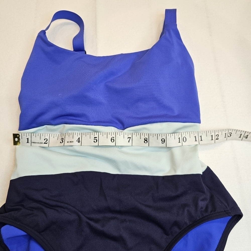 Athleta Color Block One Piece Swimsuit Coastline Women's Size XXS Beach - Picture 3 of 11